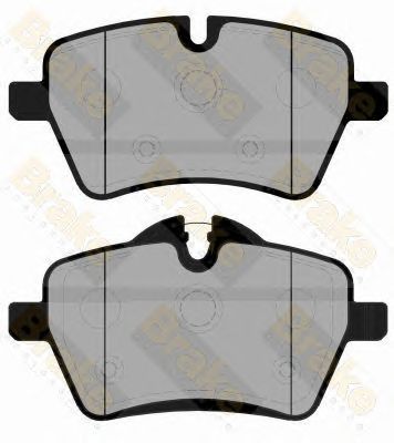 BRAKE ENGINEERING pa1846 -  Комплект тормозных колодок, дисковый тормоз